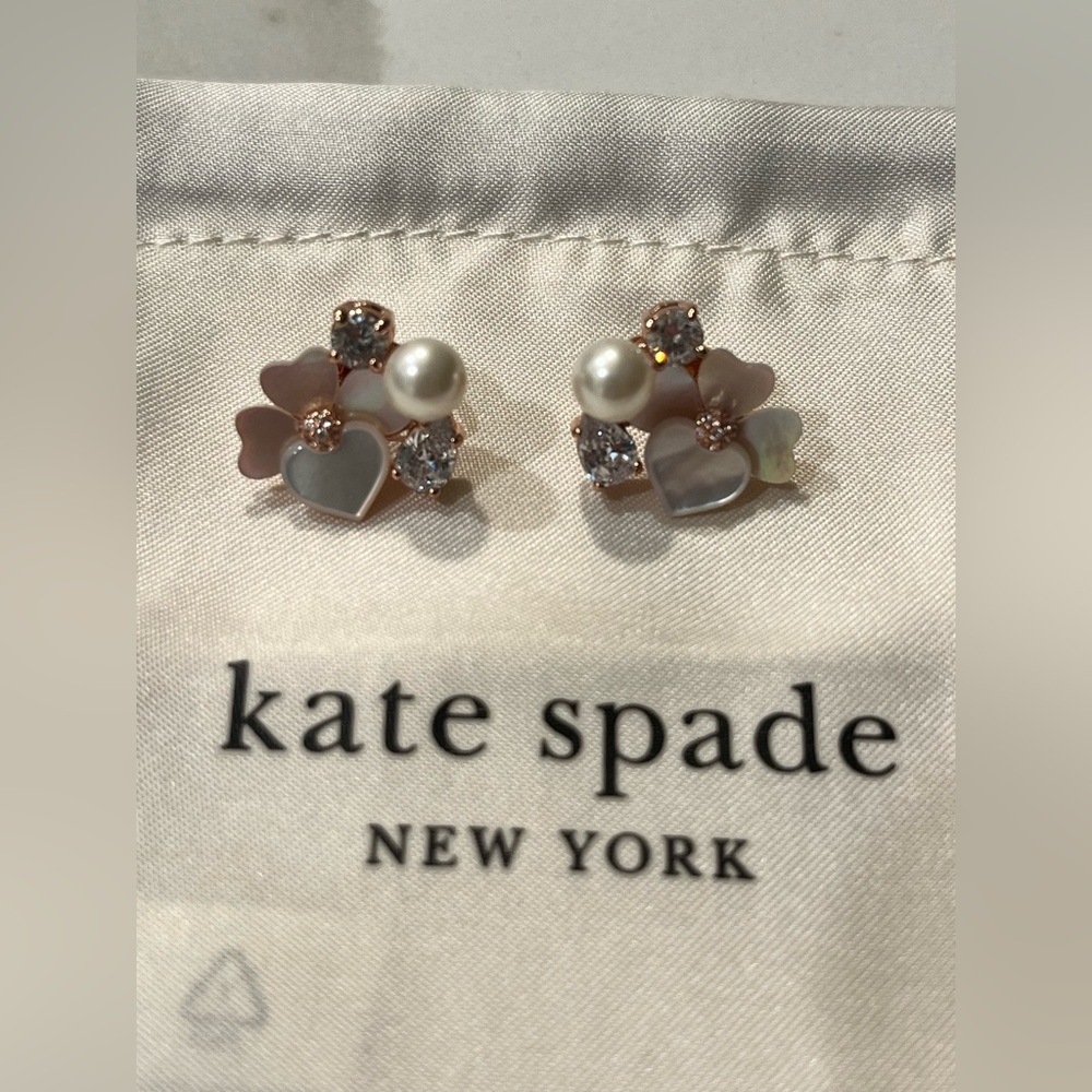 Kate Spade Precious Pansy Cluster Studs